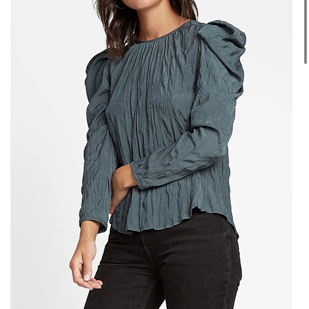 NWT Anthropologie Crinkled Butterfly Long Sleeve Top. New